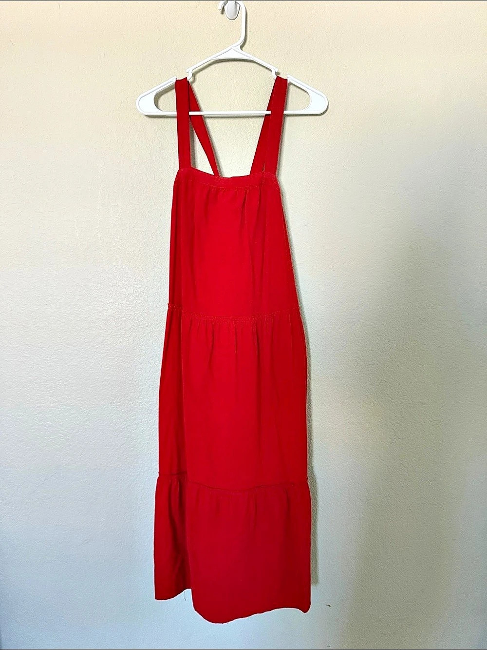 Universal Thread Maxi Tiered Dress in Red Size Small Like New